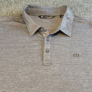 Travis Mathew Golf Polo Shirt‎ Moisture Wicking Heather Gray XL